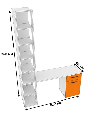 Стол-стеллаж L403.44 L/R