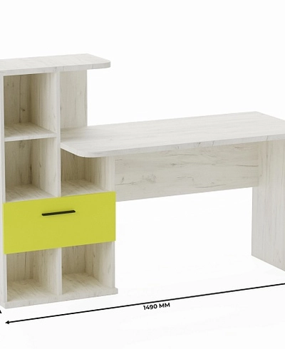 Рабочий стол со встроенным стеллажом HOF421