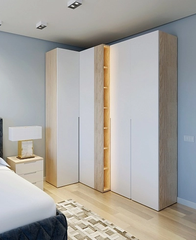 Шкаф переходный, фасады в эмали LE232 L/R