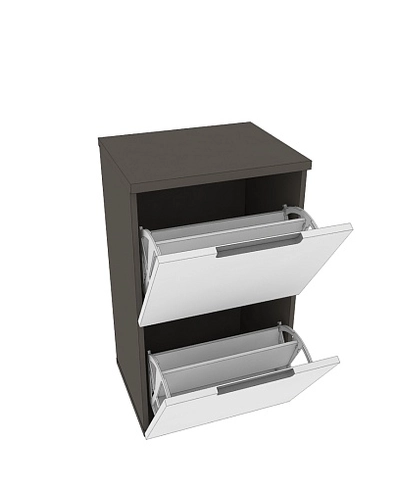 Тумба узкая с ящиком, фасады в эмали LE-873