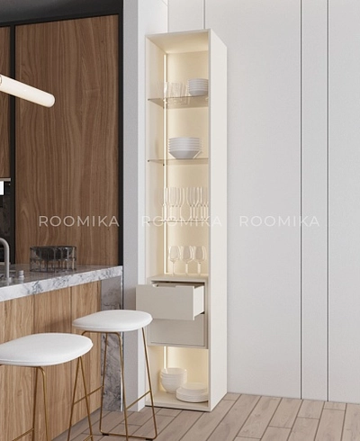 Шкаф со встроенными ящиками с подсветкой R221.1