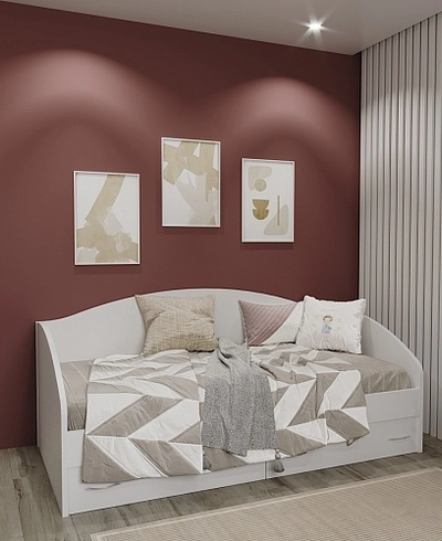 Кровать односпальная с ящиками P902N, 90x190