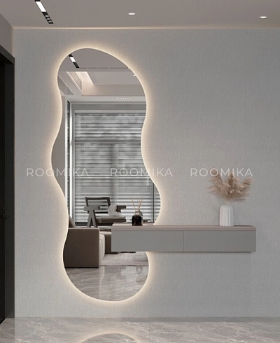 Зеркало L165 вырезом для столиков L514/515 с подсветкой L/R