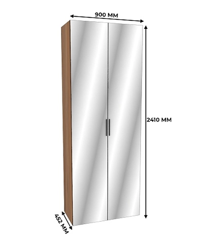 Шкаф двустворчатый с зеркалом L210.44-1Z