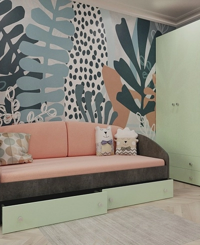 Кровать односпальная с ящиками P902N, 90x190