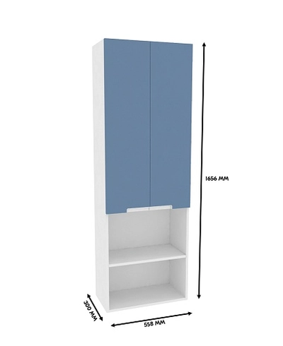 Стеллаж настольный, фасады в эмали LE332
