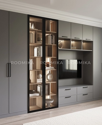 Шкаф для книг и одежды А214