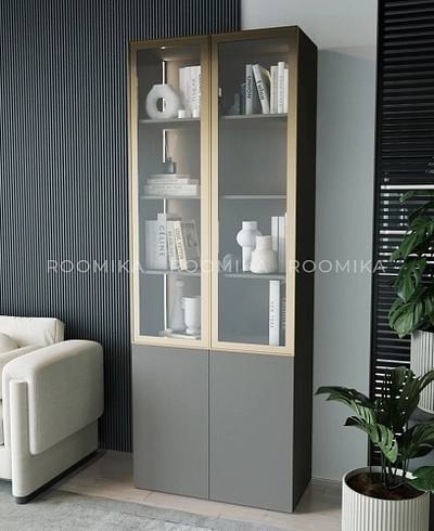 Шкаф двустворчатый с подсветкой R219.2