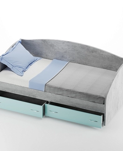 Кровать односпальная с ящиками P902N, 90x190