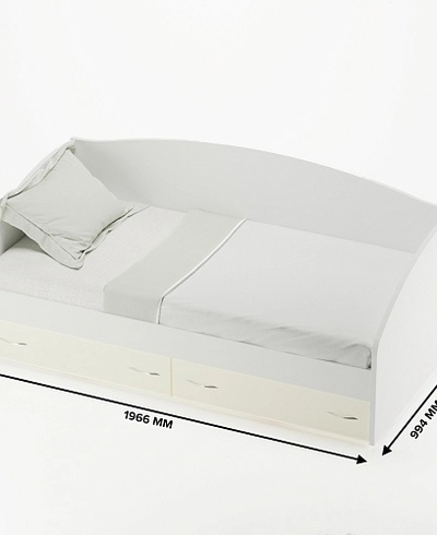 Кровать односпальная с ящиками P902N, 90x190