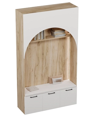 Секция с нишей с ящиками, с мягким сидением и подсветкой LG433.44