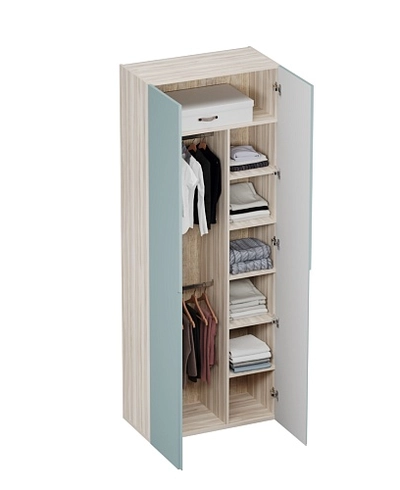 Шкаф 2 дверный, фасады в эмали LE210.44-4