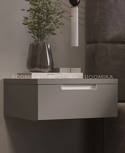 Тумба прикроватная подвесная, фасады в эмали LE709