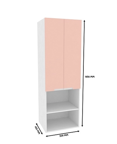Стеллаж настольный, фасады в эмали LE331