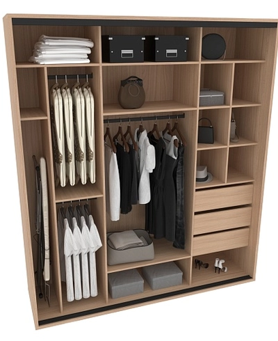 Шкаф-купе ХG210.60-2, профиль INTEGRO, фасад МДФ/зеркало серебро