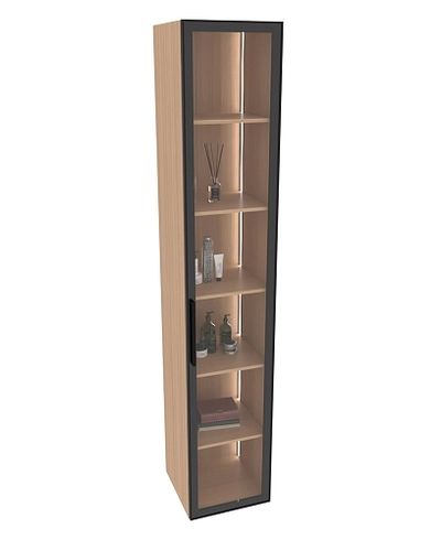 Шкаф со стеклянными фасадом с подсветкой R220.2