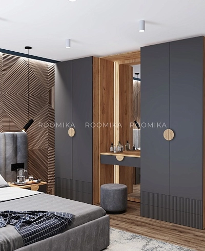 Шкафная группа Лацио фрезерованные фасады в эмали 35