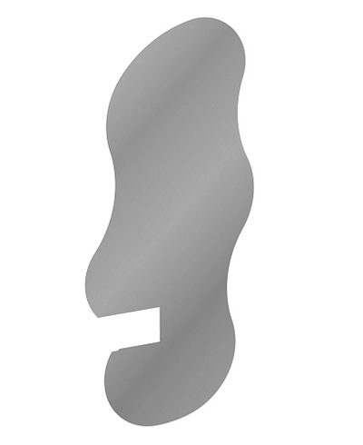 Зеркало L165 с туалетным столиком L515 с подсветкой L/R