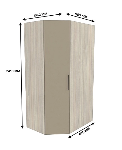 Шкаф угловой L209.60 L/R