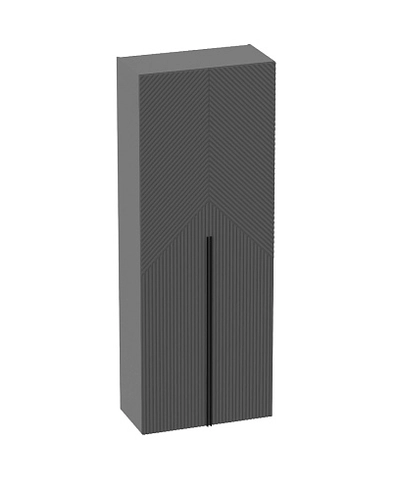 Шкаф двухдверный узкий, фрезерованные фасады в эмали LE210.44-1