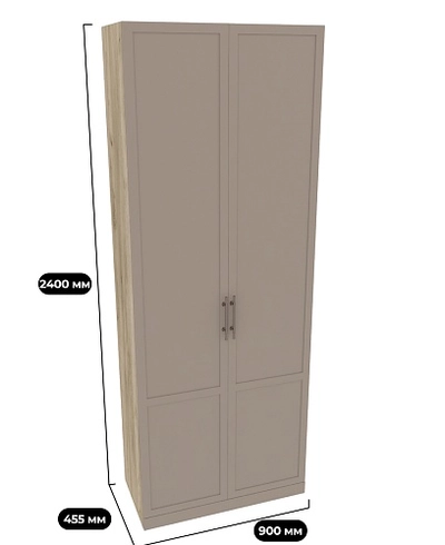 Шкаф двухдверный с перемычкой А210.44-4Р