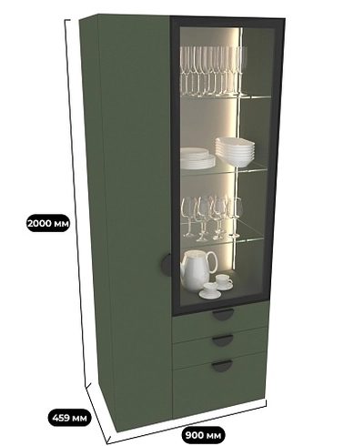 Шкаф с подсветкой R253