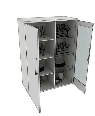 Шкаф напольный CG-202 L/R