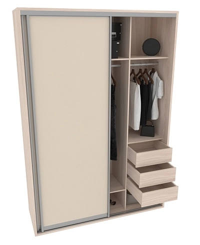 Шкаф-купе ХG186.60-1, профиль INTEGRO, фасад МДФ