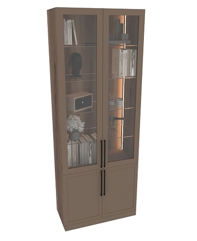 Шкаф книжный со стеклом А214S
