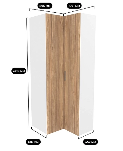 Шкаф угловой L207 L/R