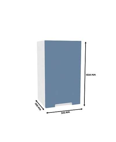 Антресоль однодверная, фасады в эмали LE327.300