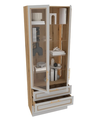 Шкаф книжный со стеклом А213S