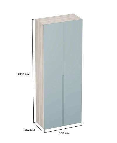 Шкаф 2 дверный, фасады в эмали LE210.44-4