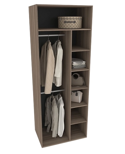 Шкаф 2 дверный, фрезерованные фасады в эмали LE210.60-4