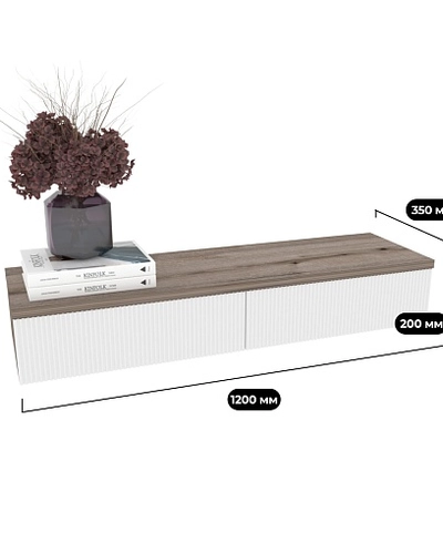 Туалетный столик, фасады в эмали LE-515