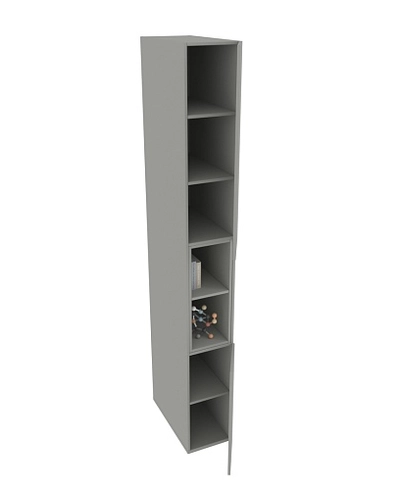 Шкаф книжный с нишей узкий L226.300.600