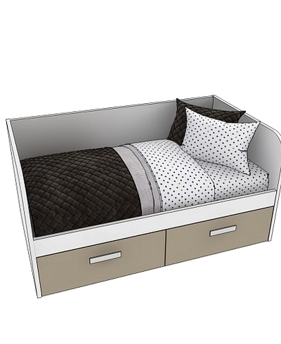 Кровать односпальная E902.6, 80x160