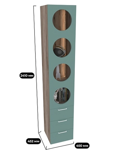 Шкаф  с подсветкой LG223.2