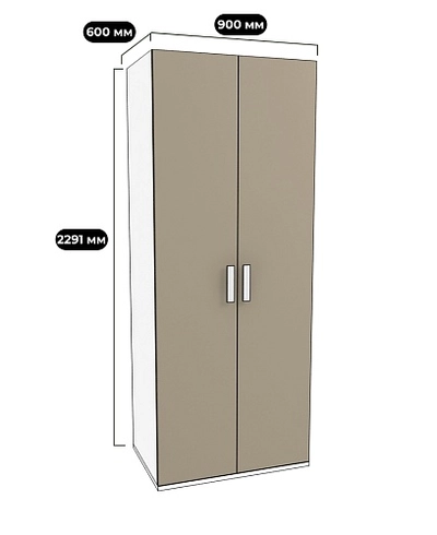 Шкаф двухдверный E210