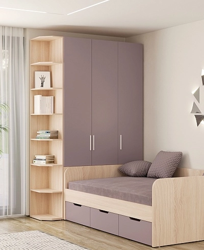 Шкаф двухдверный с фальш-панелью L212.4-120