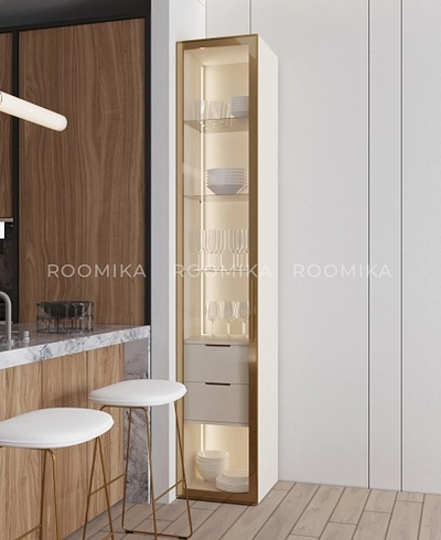 Шкаф со встроенными ящиками с подсветкой R221.1