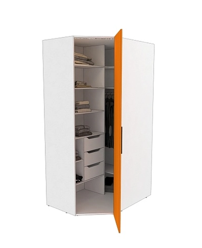 Шкаф угловой с подсветкой L209.60 L/R