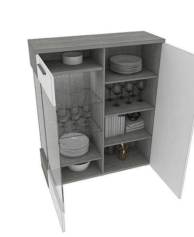 Шкаф напольный с подсветкой LG202 L/R