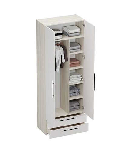 Шкаф двустворчатый с ящиками L211.44