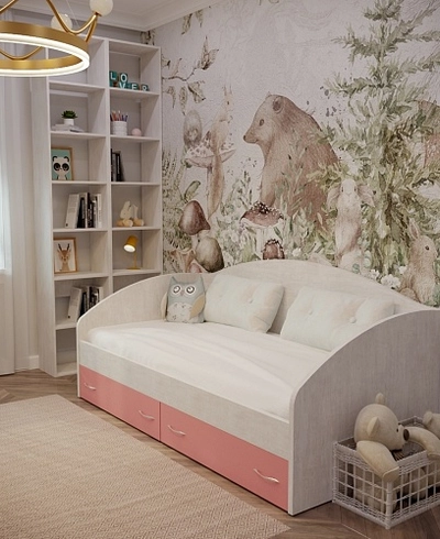 Кровать односпальная с ящиками P902N, 90x190