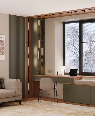 Стеллаж на тумбу ТВ L-352.45 нестандарт