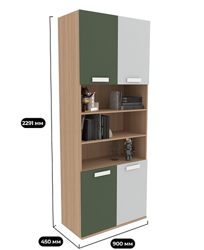 Шкаф двухдверный, книжный E214