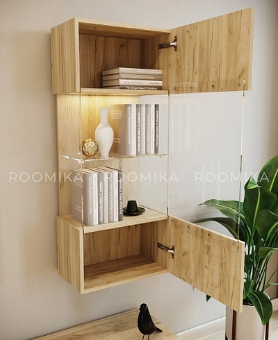 Шкаф навесной с подсветкой L350