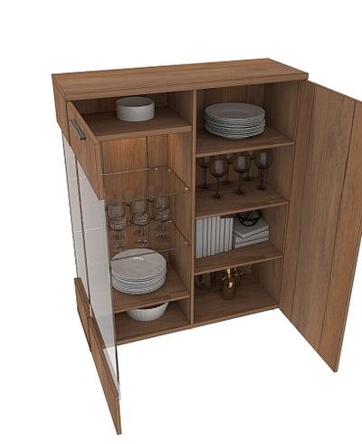 Шкаф напольный с подсветкой L202 L/R