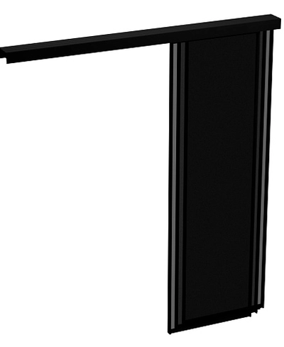 Перегородка для зонирования, стекло Титан GRACE 2